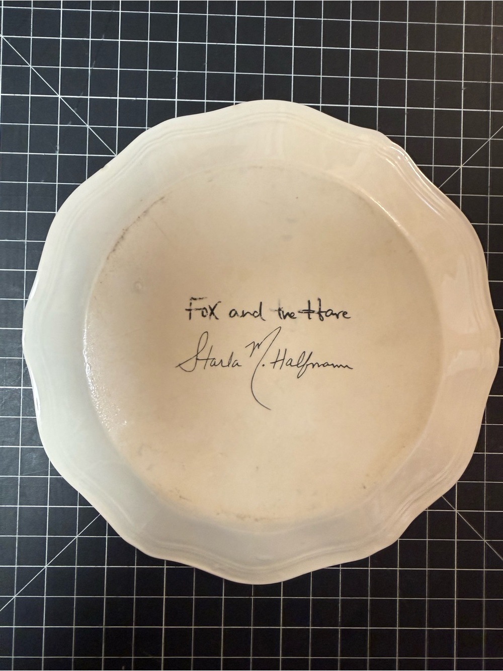 Anthropologie Starla M. Halfmann Fox and Hare Plate - stunning - Picture 2 of 4